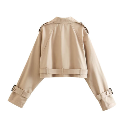 Karla trenchcoat med skärp