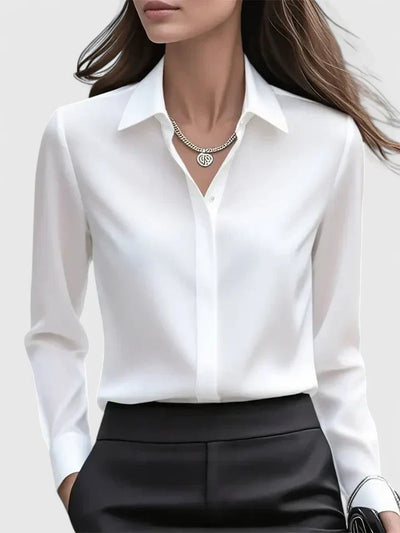 Anja blus i satin