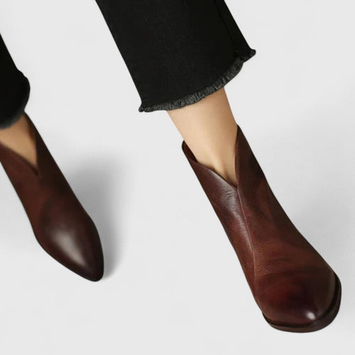 Nicole boots med blockklack