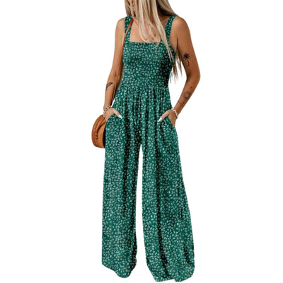 Ursula jumpsuit med blommönster