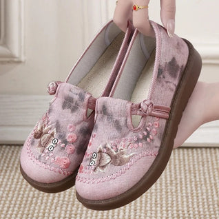 Marie loafers med blommönster