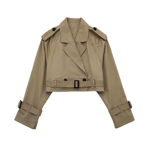 Karla trenchcoat med skärp