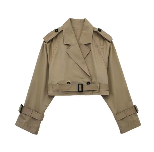 Karla trenchcoat med skärp