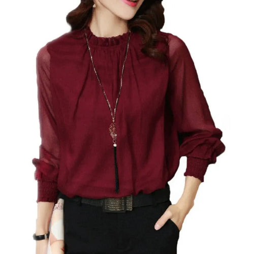 Felicia elegant blus med volanger