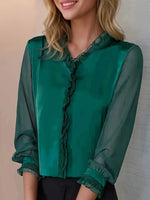 Felicia elegant blus med volanger