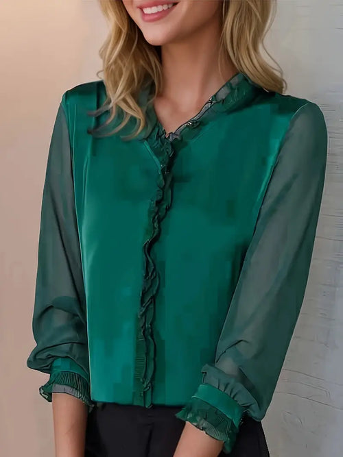 Felicia elegant blus med volanger