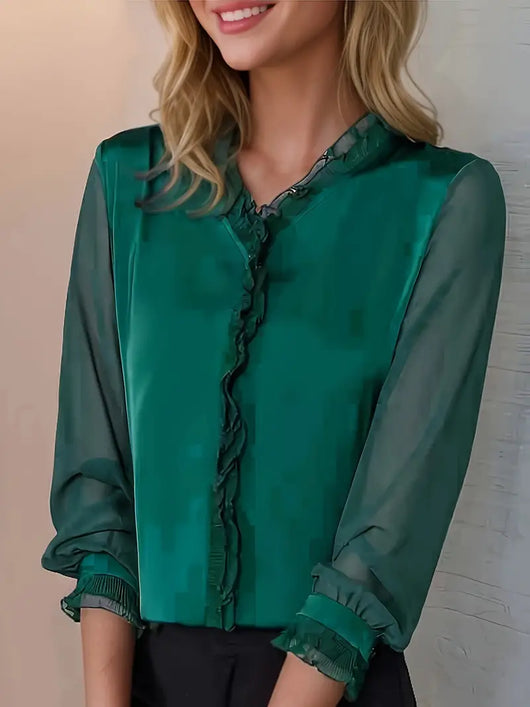 Felicia elegant blus med volanger