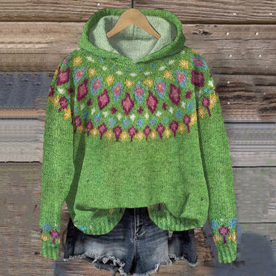 Carolin hoodie i sammet