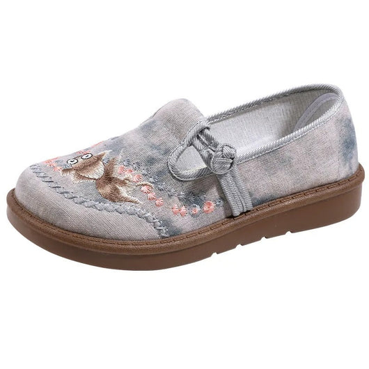 Marie loafers med blommönster
