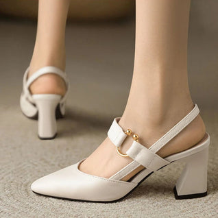 Hanna pumps med blockklack