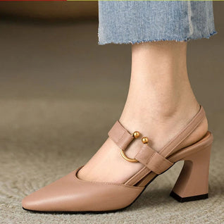 Hanna pumps med blockklack