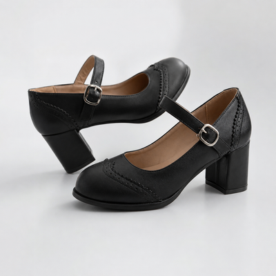 Kristenyah pumps med blockklack