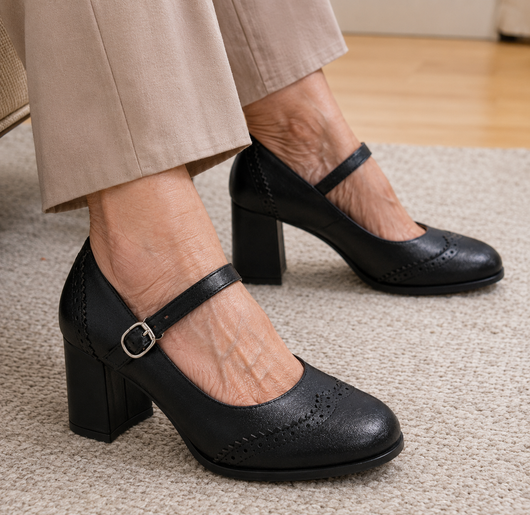 Kristenyah pumps med blockklack