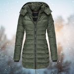 Nicole quiltad jacka med huva