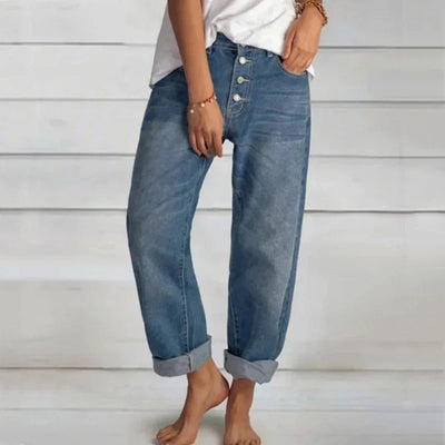 Maja jeans i stickat