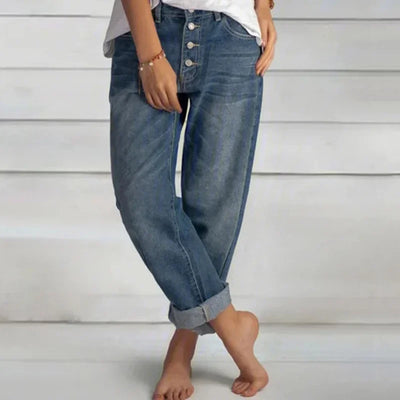 Maja jeans i stickat