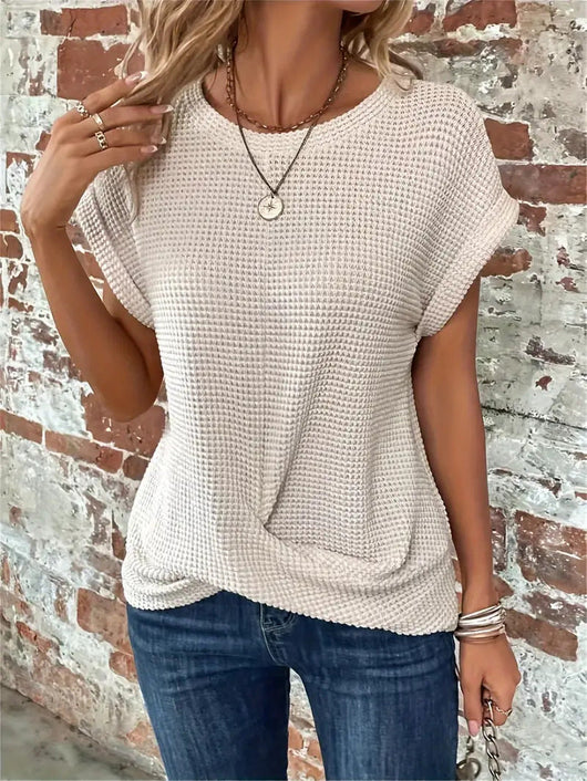 Sylvia t-shirt i stickat
