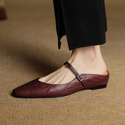 Tanja loafers i läder