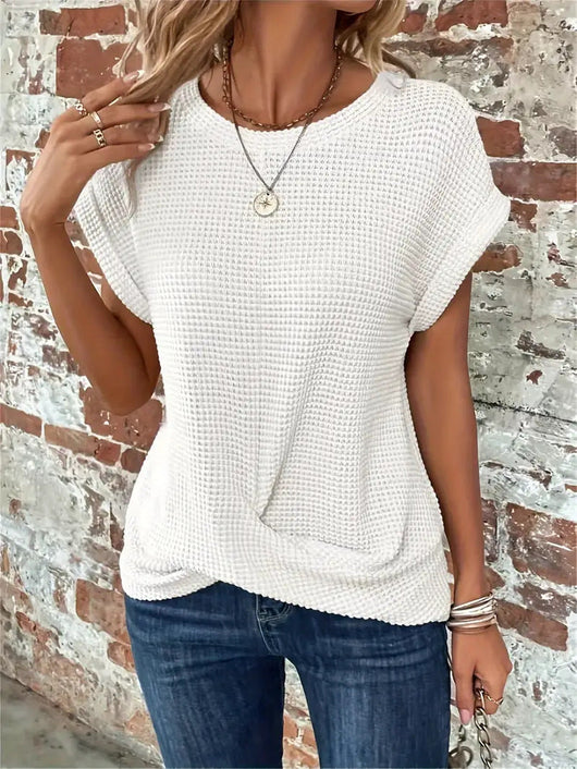 Sylvia t-shirt i stickat