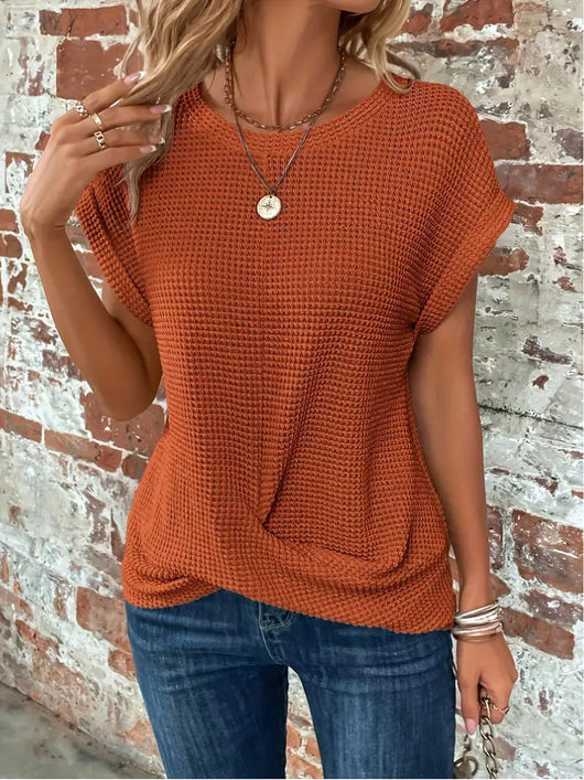 Sylvia t-shirt i stickat