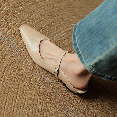 Tanja loafers i läder