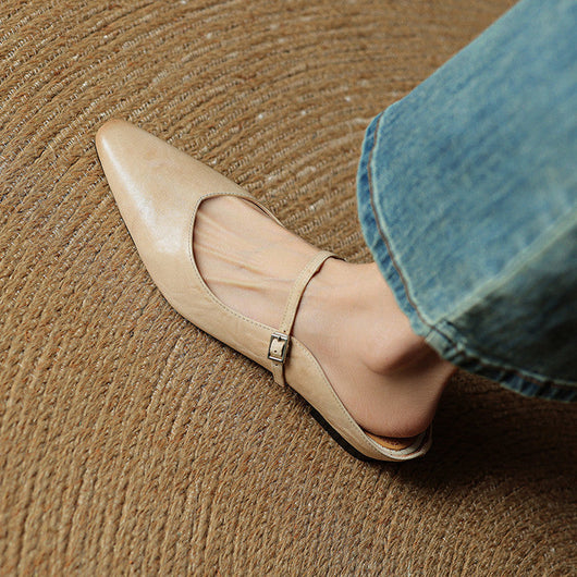 Tanja loafers i läder