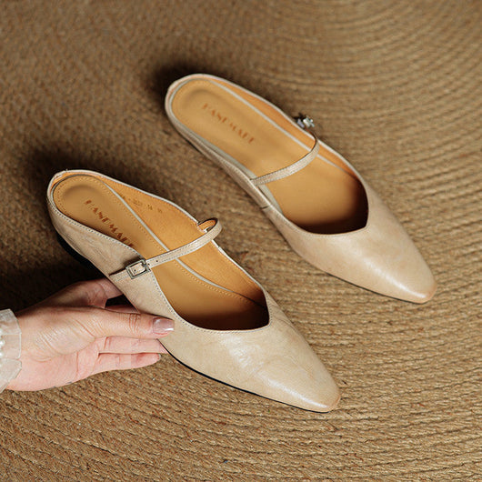 Tanja loafers i läder