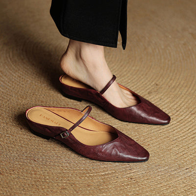Tanja loafers i läder