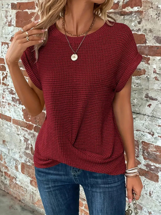 Sylvia t-shirt i stickat