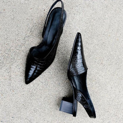 Maria pumps med spets