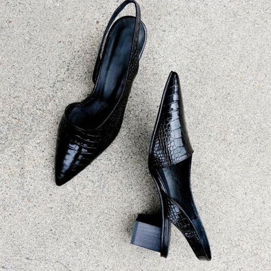 Maria pumps med spets