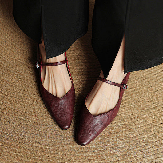 Tanja loafers i läder