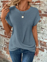 Sylvia t-shirt i stickat