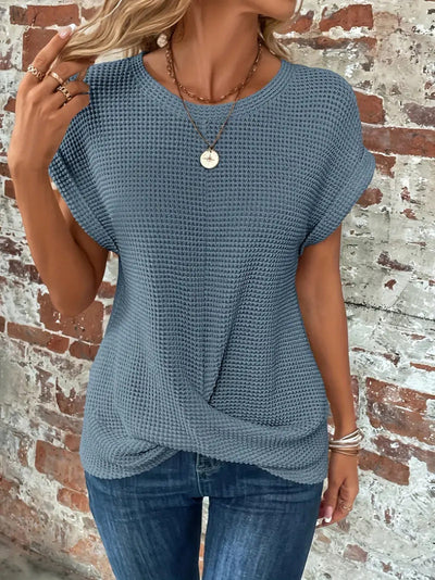Sylvia t-shirt i stickat