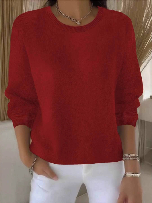 Claudia stickad tröja i sammet