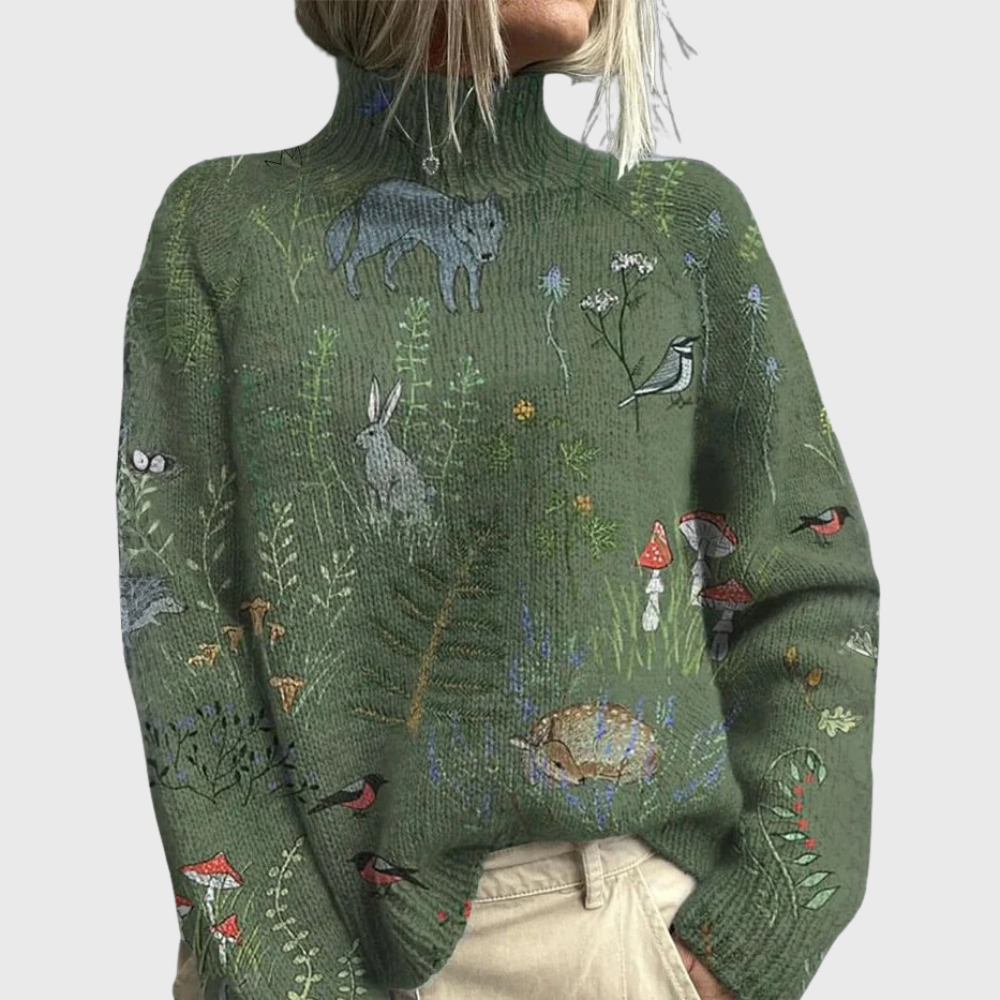 Jacqueline tröja med polokrage