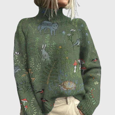 Jacqueline tröja med polokrage