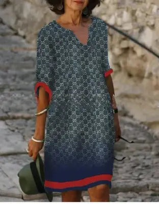 Anja klänning med långa ärmar