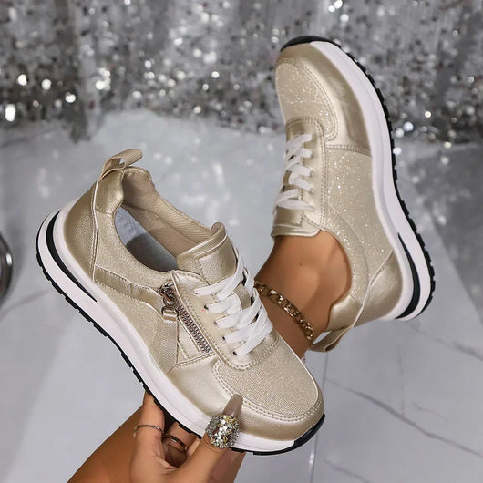 Sienna sneakers med dragkedja