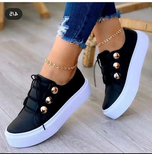 Serena sneakers med platåsula