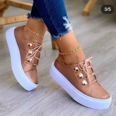 Serena sneakers med platåsula