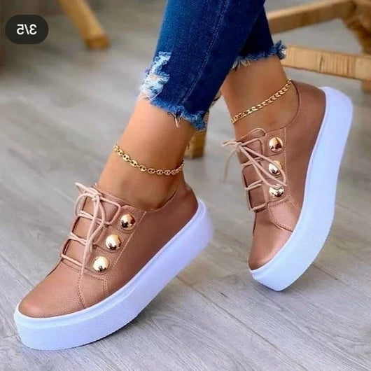 Serena sneakers med platåsula