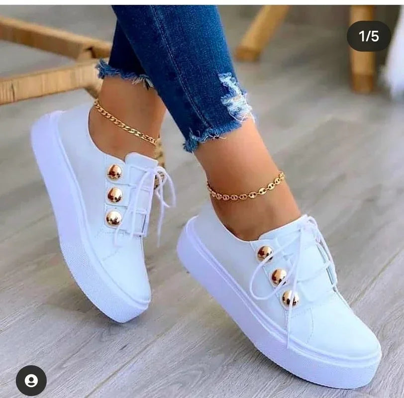 Serena sneakers med platåsula