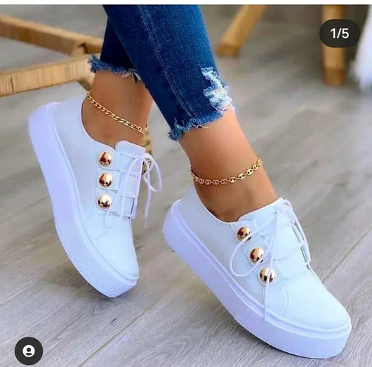 Serena sneakers med platåsula