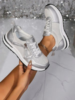 Sienna sneakers med dragkedja