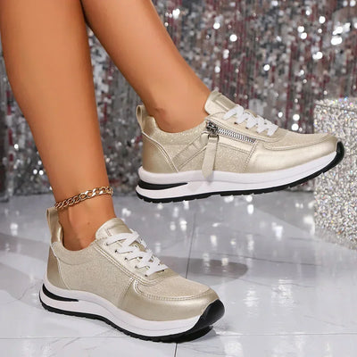 Sienna sneakers med dragkedja
