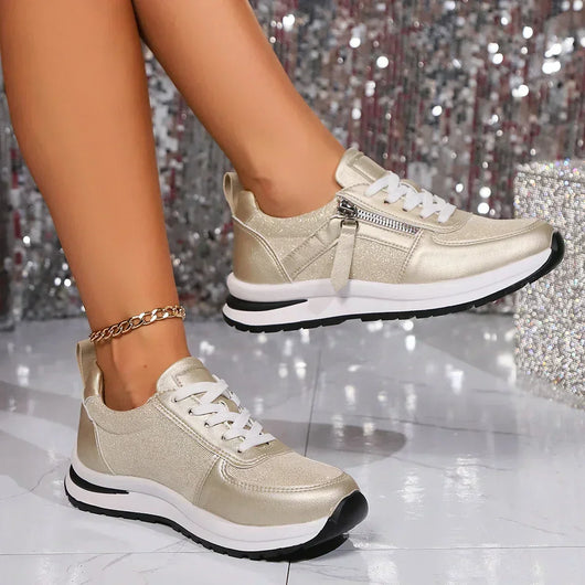 Sienna sneakers med dragkedja