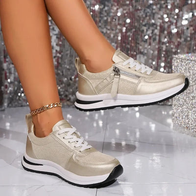 Sienna sneakers med dragkedja