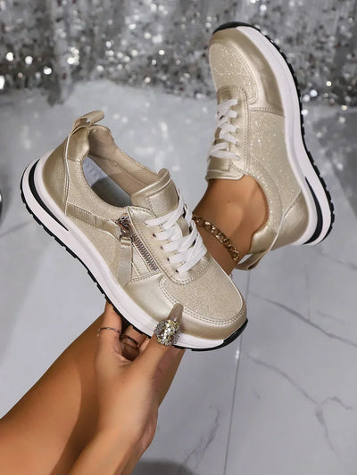 Sienna sneakers med dragkedja