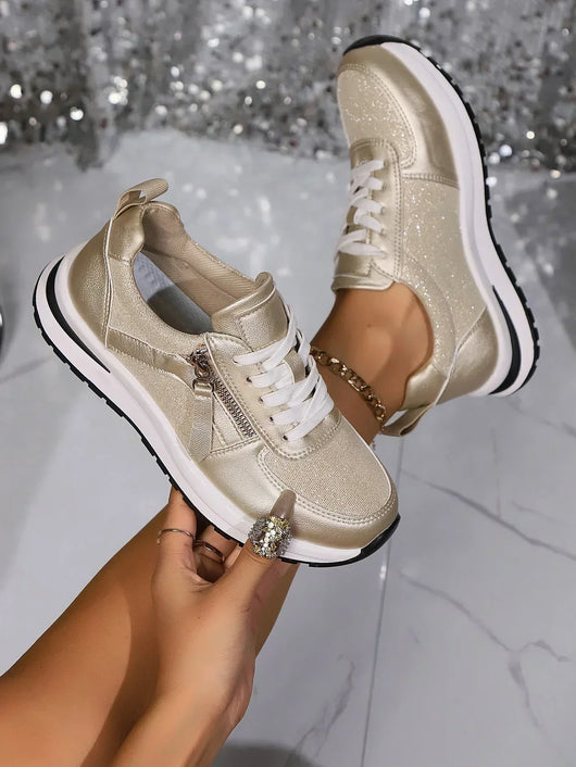 Sienna sneakers med dragkedja